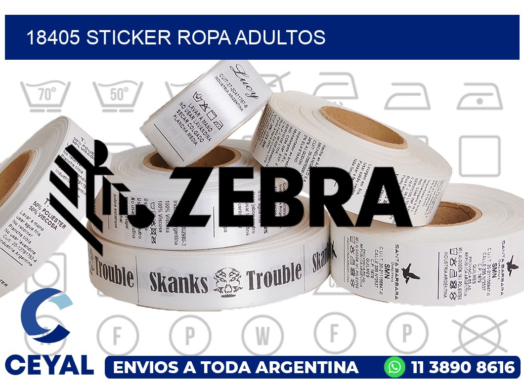 18405 STICKER ROPA ADULTOS