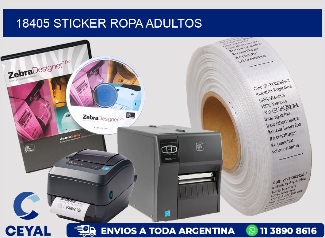 18405 STICKER ROPA ADULTOS