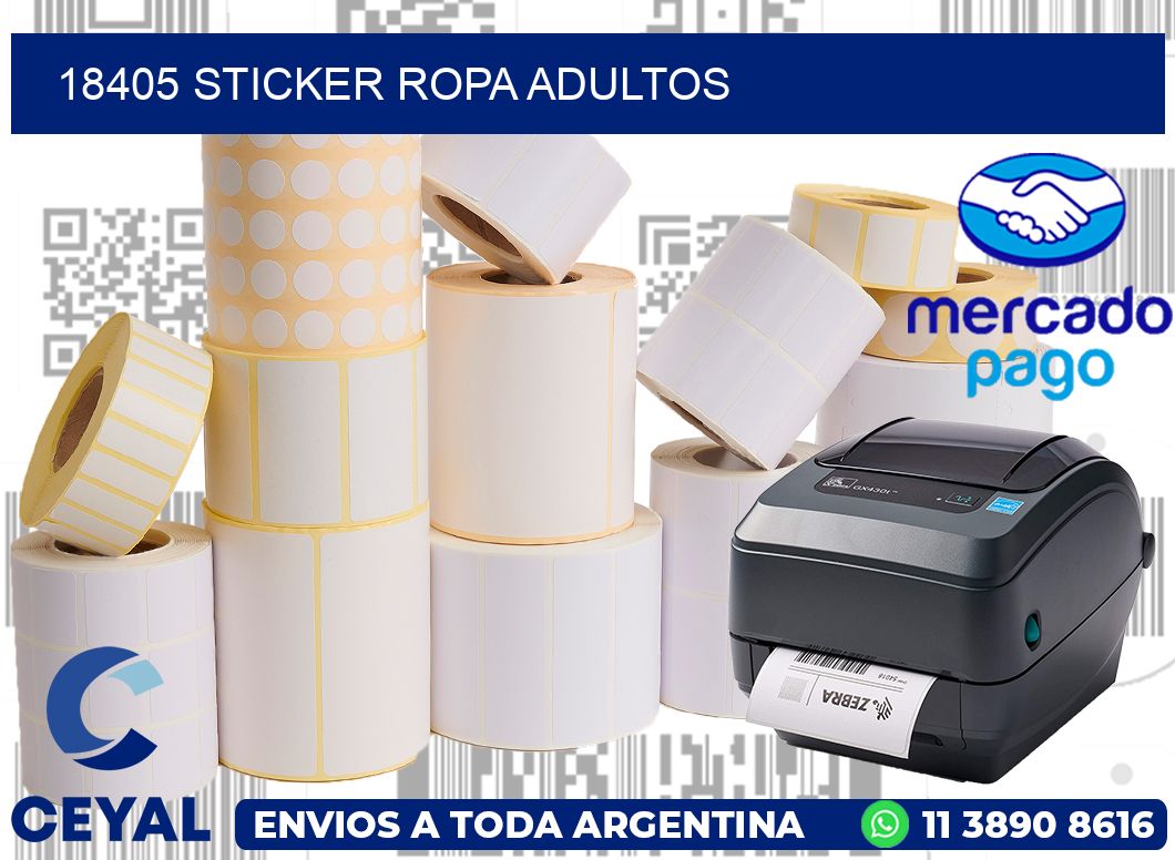 18405 STICKER ROPA ADULTOS