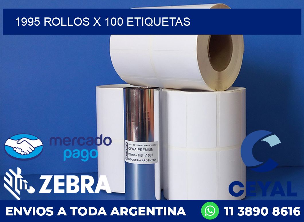 1995 ROLLOS X 100 ETIQUETAS