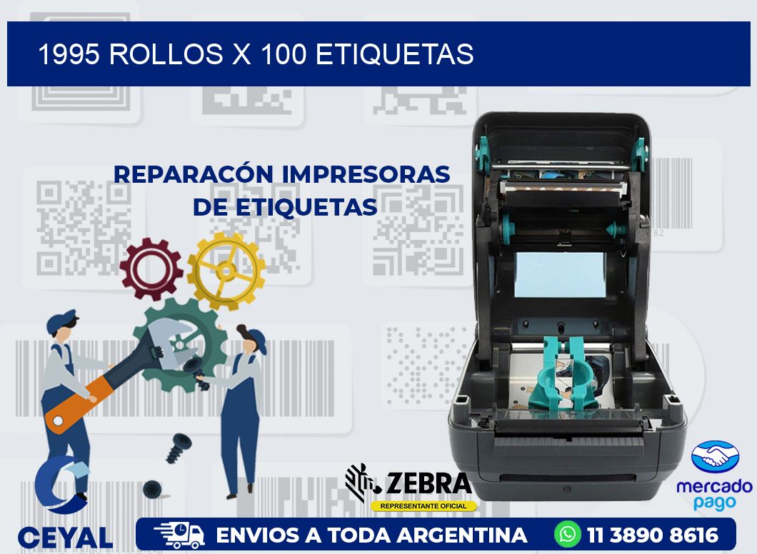 1995 ROLLOS X 100 ETIQUETAS