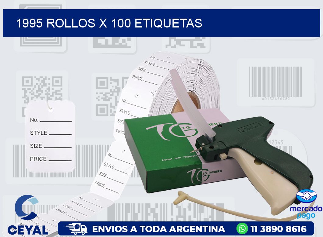 1995 ROLLOS X 100 ETIQUETAS