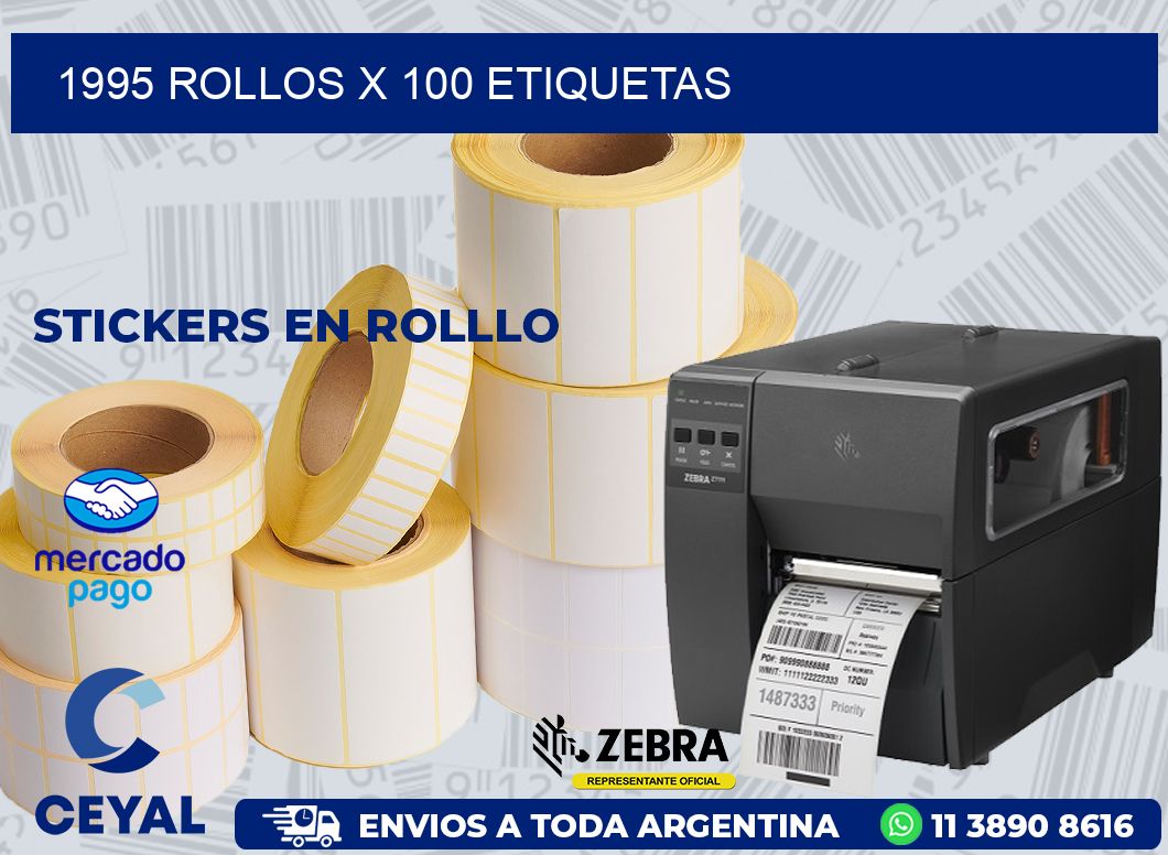 1995 ROLLOS X 100 ETIQUETAS