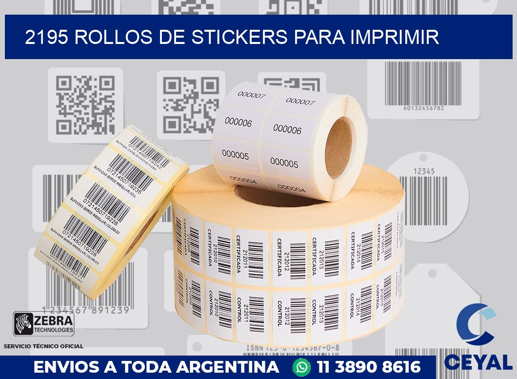 2195 ROLLOS DE STICKERS PARA IMPRIMIR