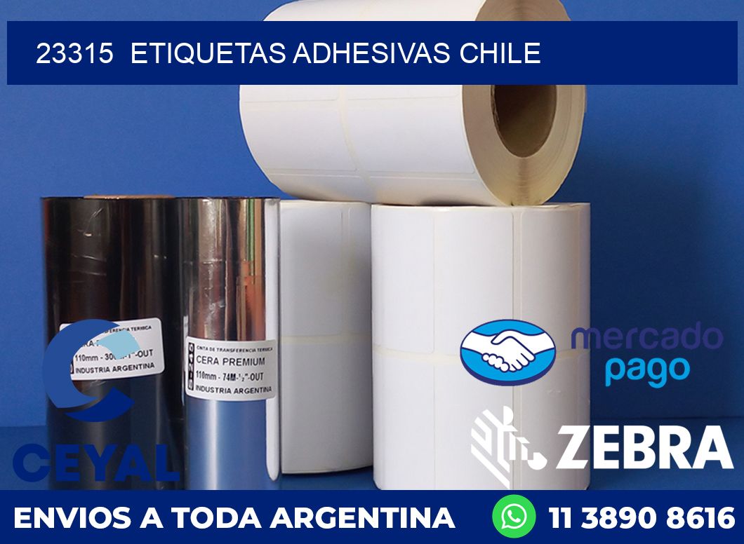 23315  ETIQUETAS ADHESIVAS CHILE