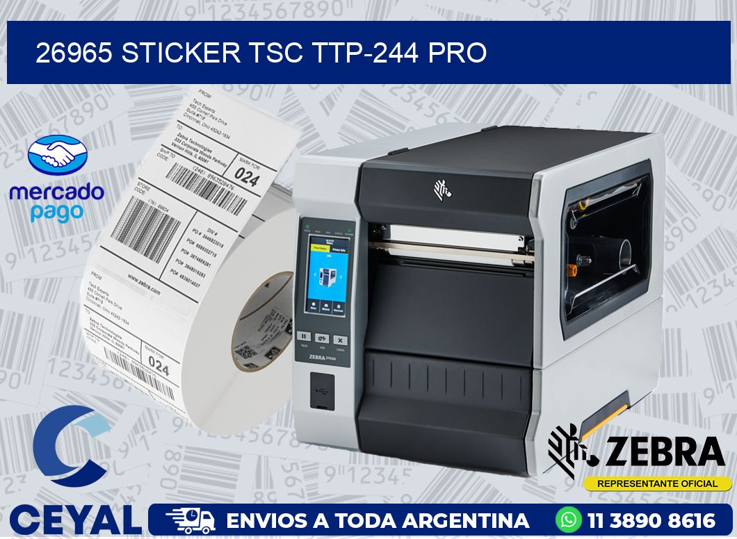 26965 STICKER TSC TTP-244 PRO