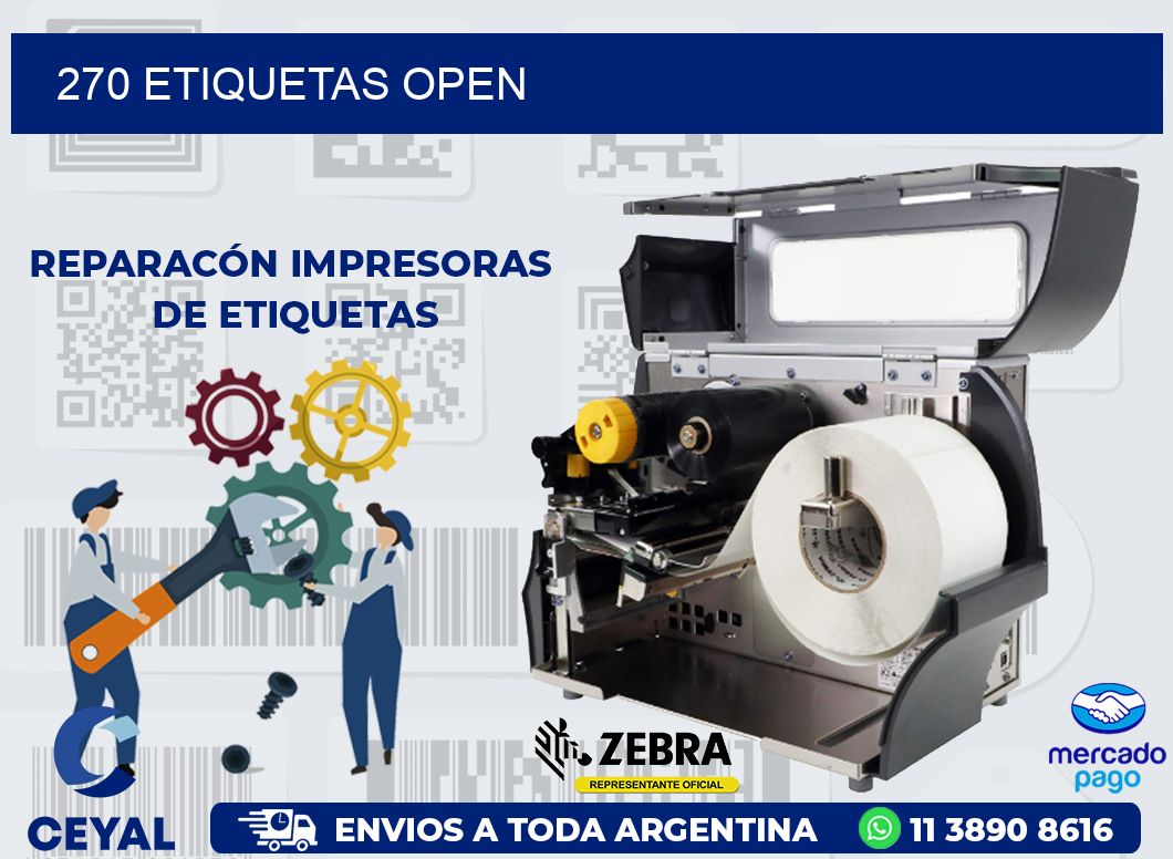 270 ETIQUETAS OPEN