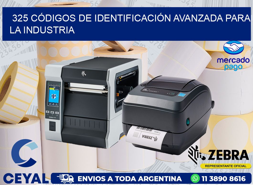 325 CÓDIGOS DE IDENTIFICACIÓN AVANZADA PARA LA INDUSTRIA