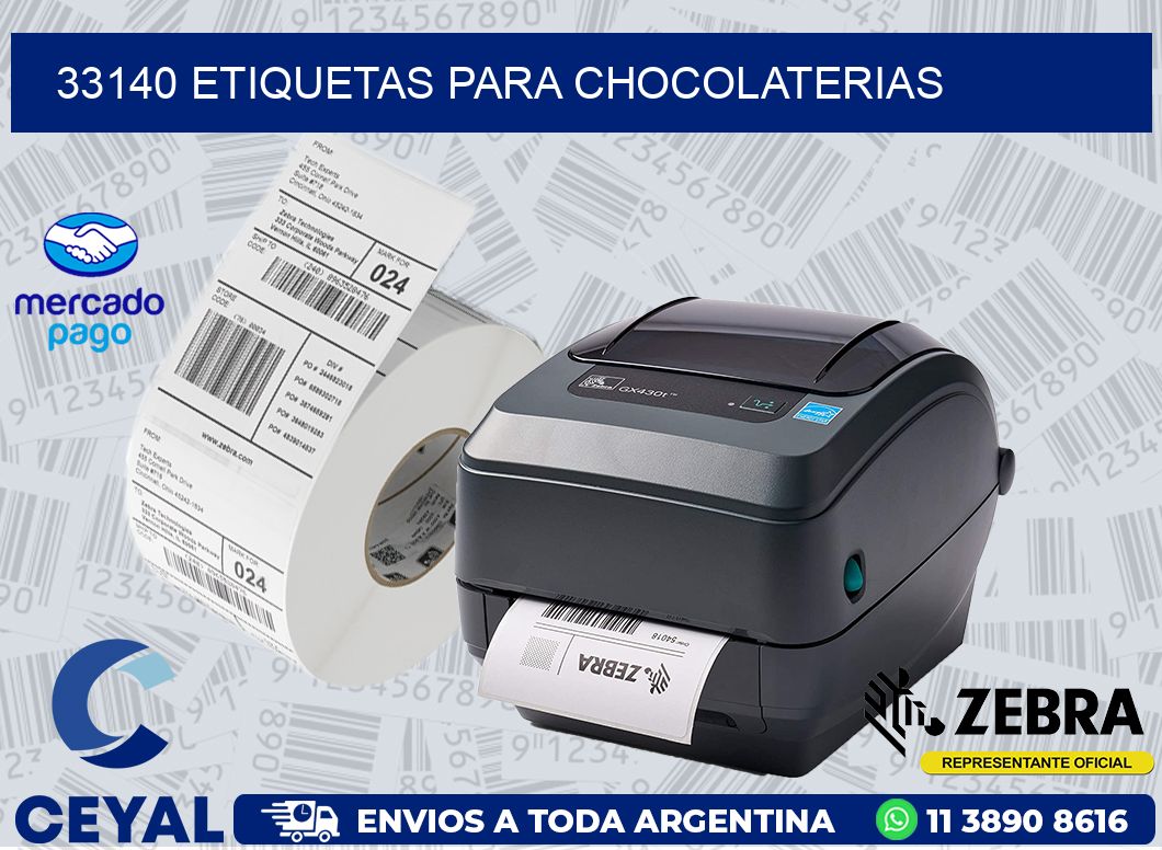 33140 ETIQUETAS PARA CHOCOLATERIAS