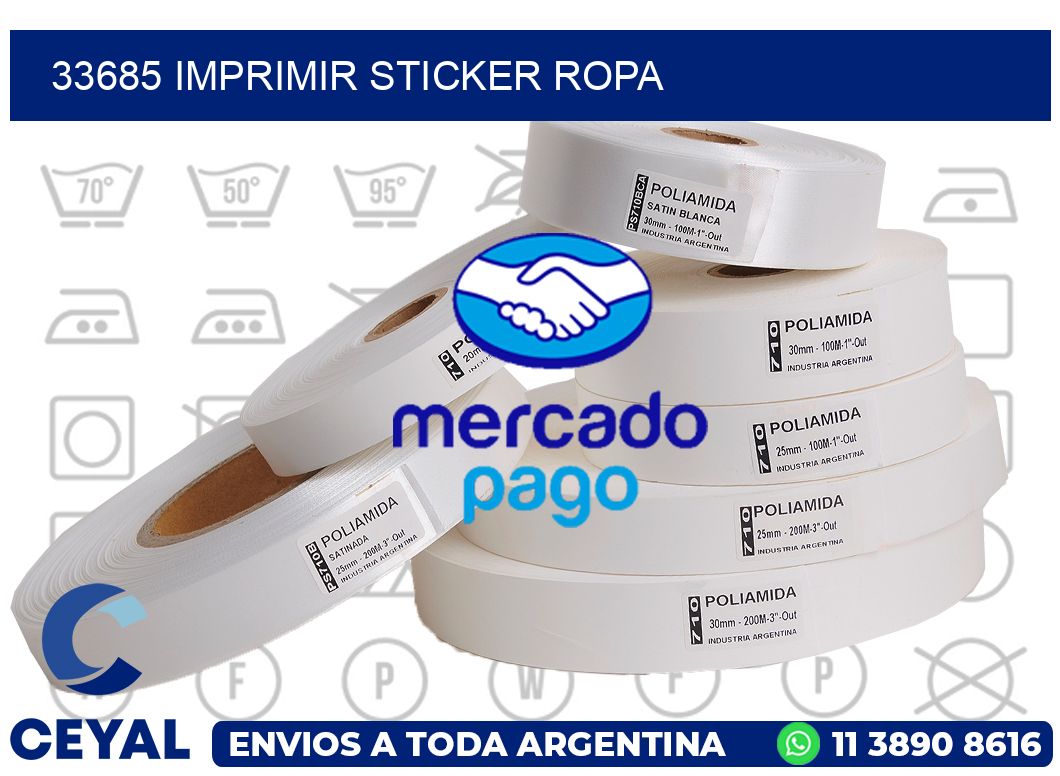 33685 IMPRIMIR STICKER ROPA