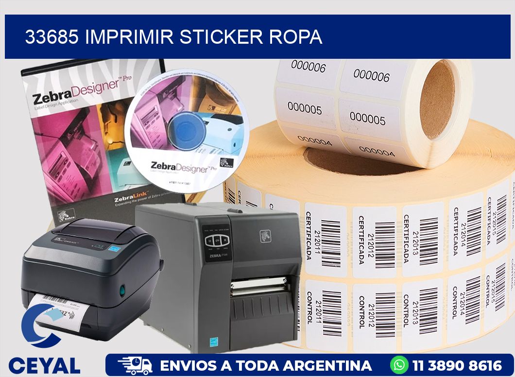 33685 IMPRIMIR STICKER ROPA