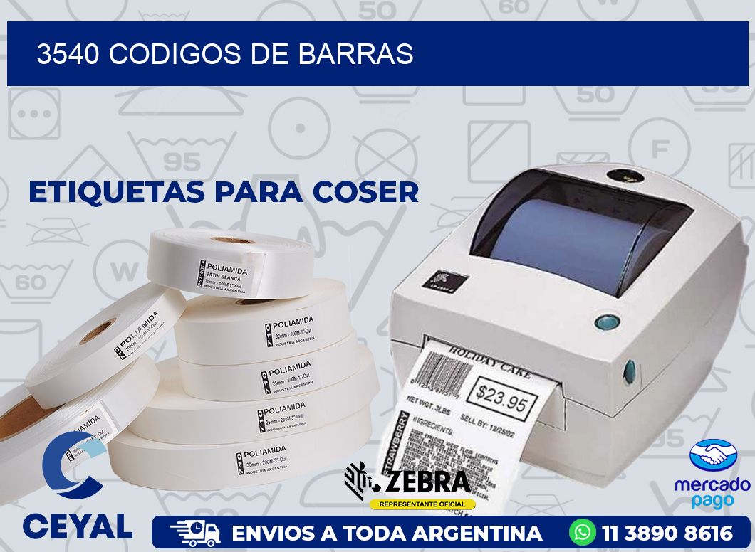 3540 CODIGOS DE BARRAS