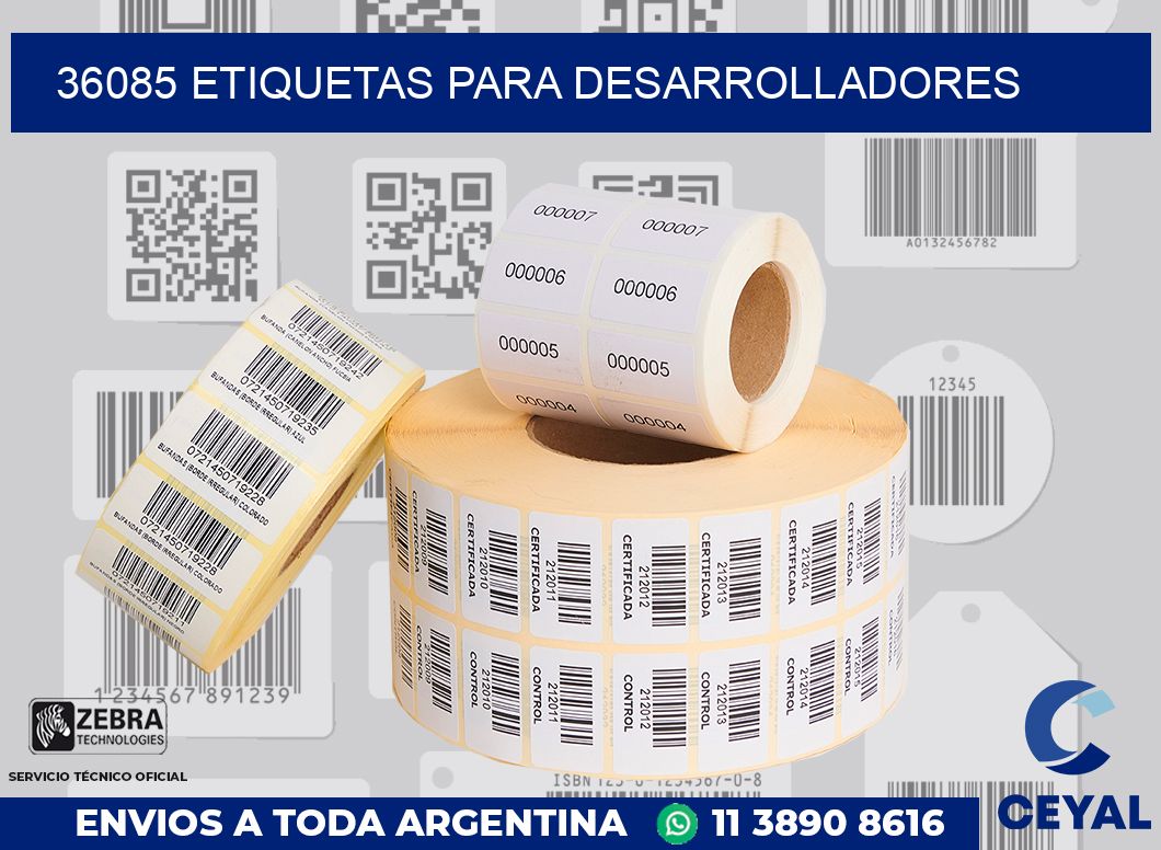 36085 ETIQUETAS PARA DESARROLLADORES