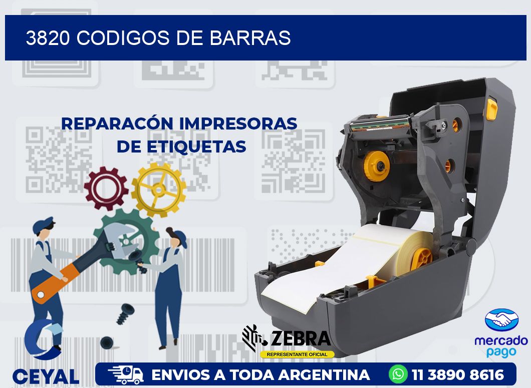 3820 CODIGOS DE BARRAS