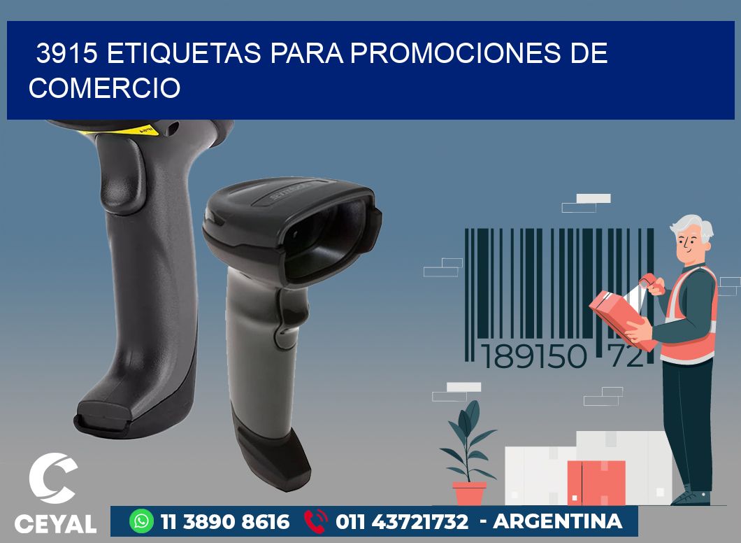 3915 ETIQUETAS PARA PROMOCIONES DE COMERCIO