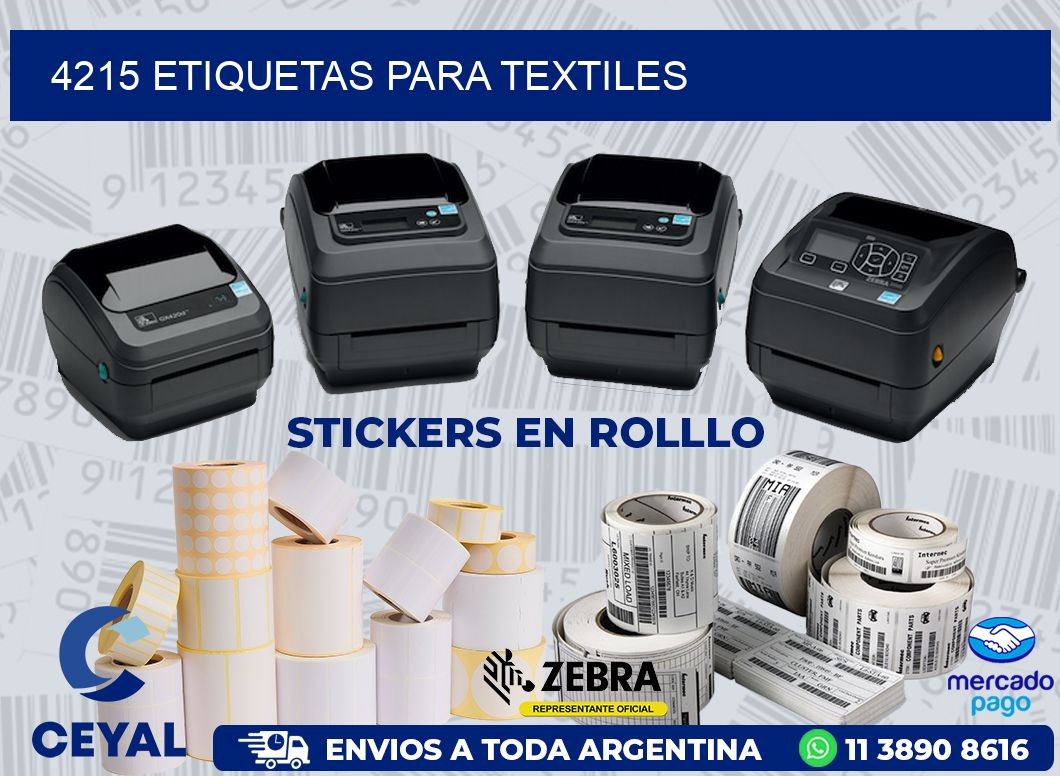 4215 ETIQUETAS PARA TEXTILES