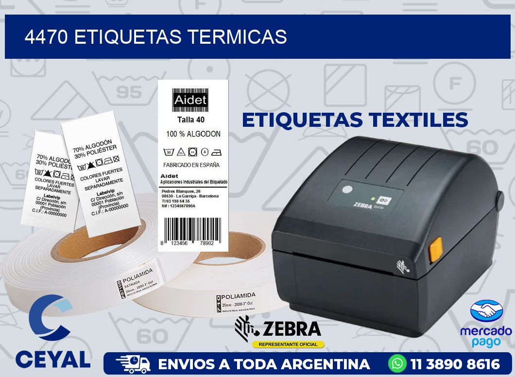 4470 ETIQUETAS TERMICAS