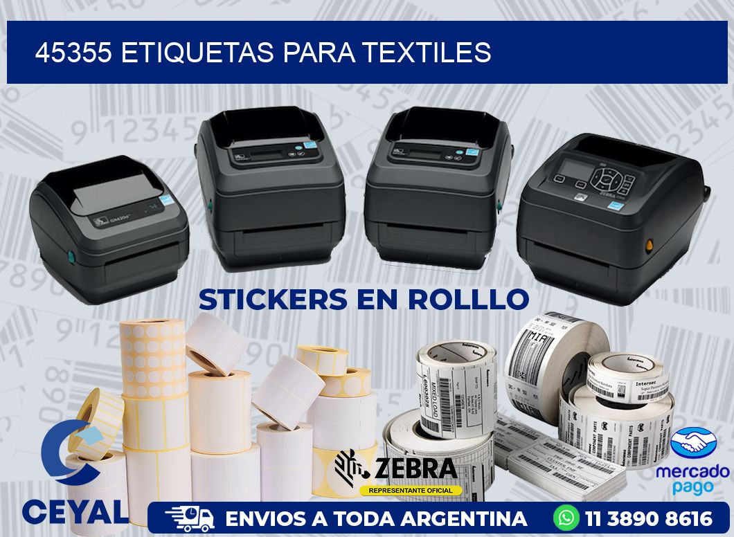 45355 ETIQUETAS PARA TEXTILES