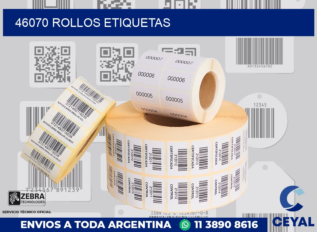 46070 ROLLOS ETIQUETAS