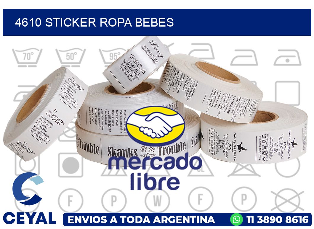 4610 STICKER ROPA BEBES