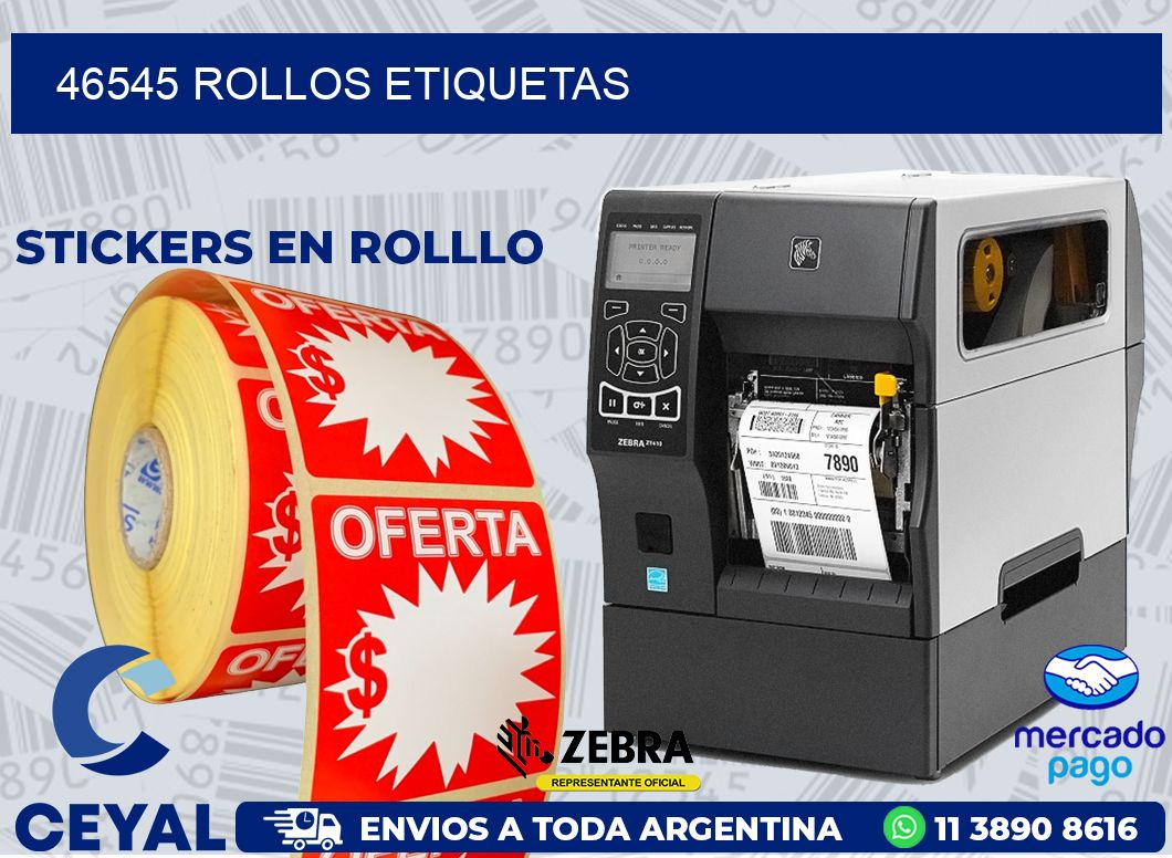 46545 ROLLOS ETIQUETAS