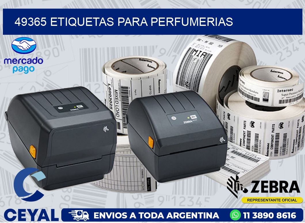 49365 ETIQUETAS PARA PERFUMERIAS