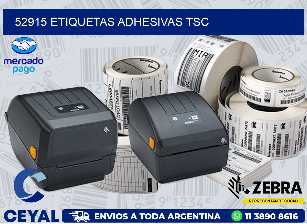 52915 ETIQUETAS ADHESIVAS TSC