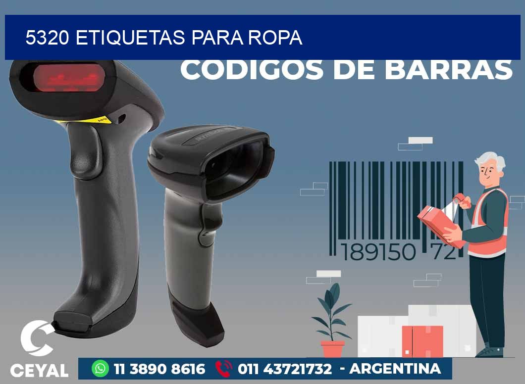 5320 ETIQUETAS PARA ROPA