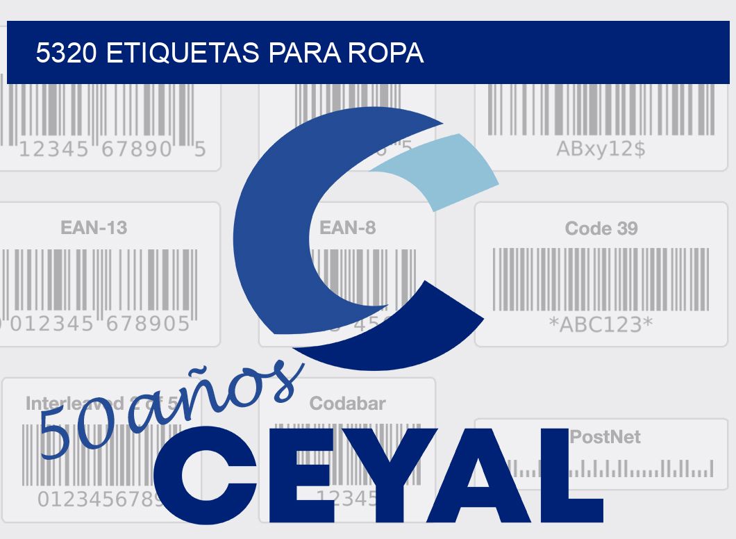 5320 ETIQUETAS PARA ROPA