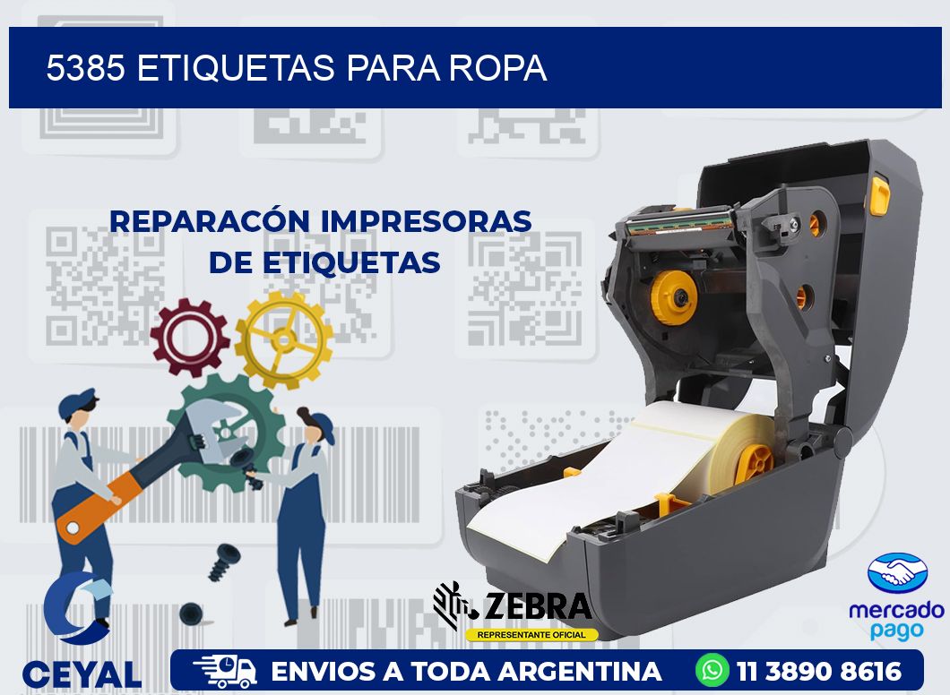 5385 ETIQUETAS PARA ROPA