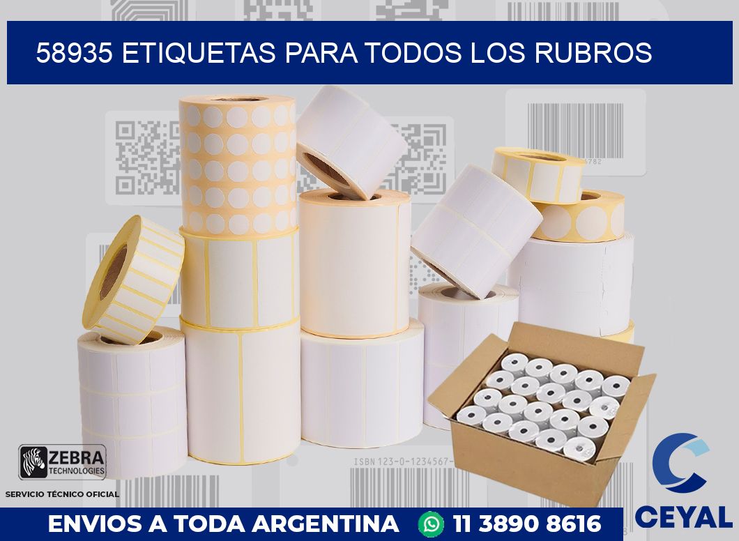 58935 ETIQUETAS PARA TODOS LOS RUBROS