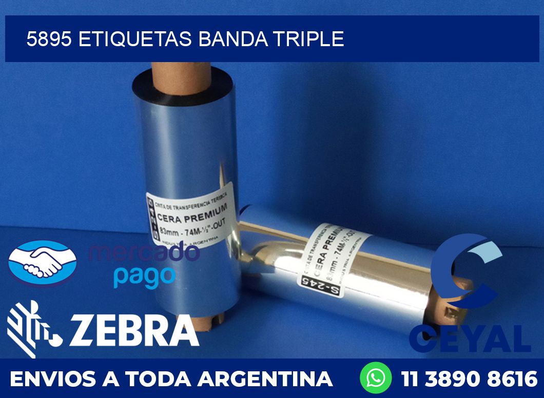 5895 ETIQUETAS BANDA TRIPLE