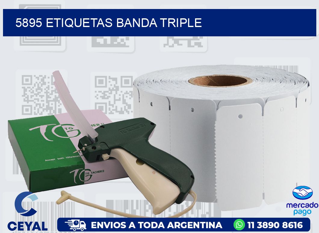 5895 ETIQUETAS BANDA TRIPLE