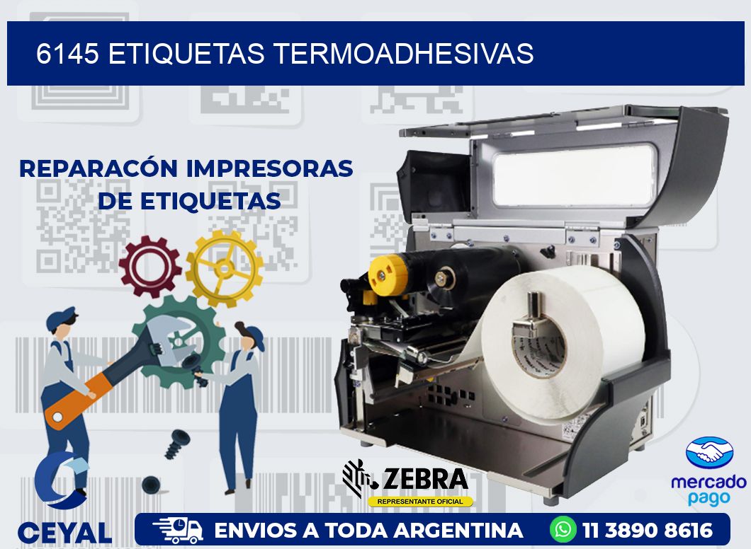 6145 ETIQUETAS TERMOADHESIVAS