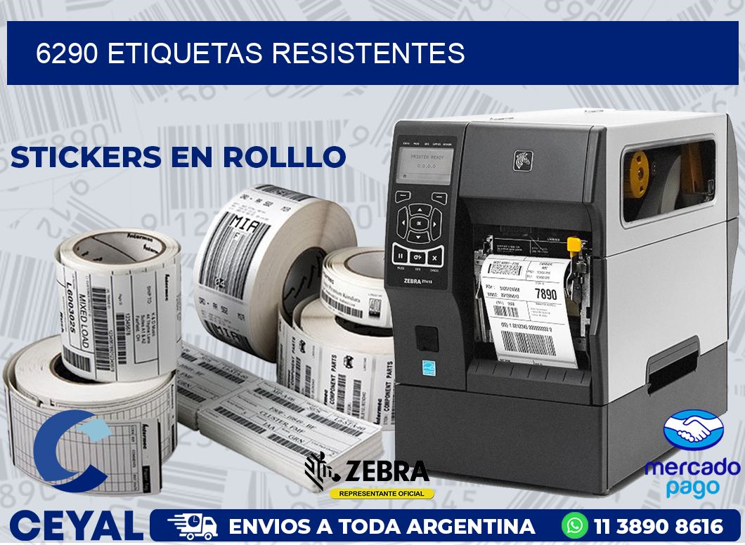 6290 ETIQUETAS RESISTENTES