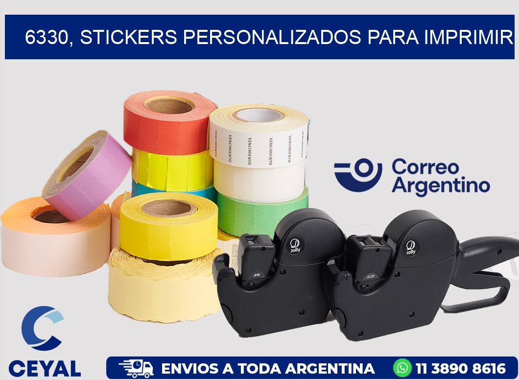 6330, stickers personalizados para imprimir