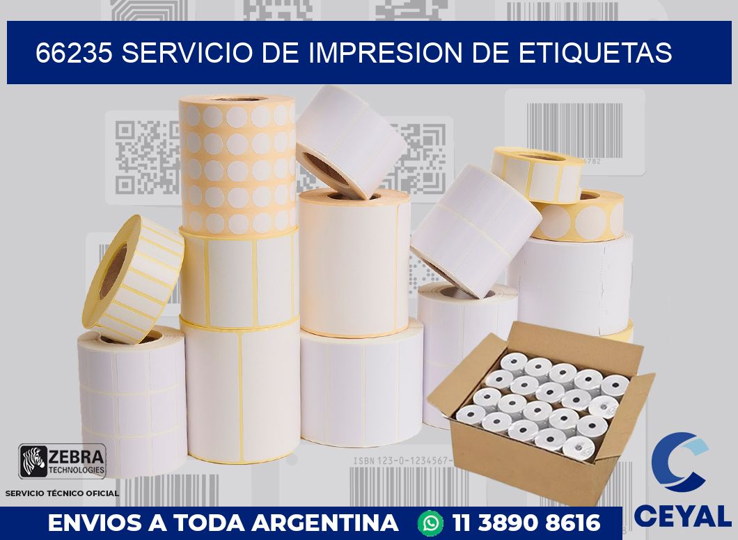 66235 SERVICIO DE IMPRESION DE ETIQUETAS