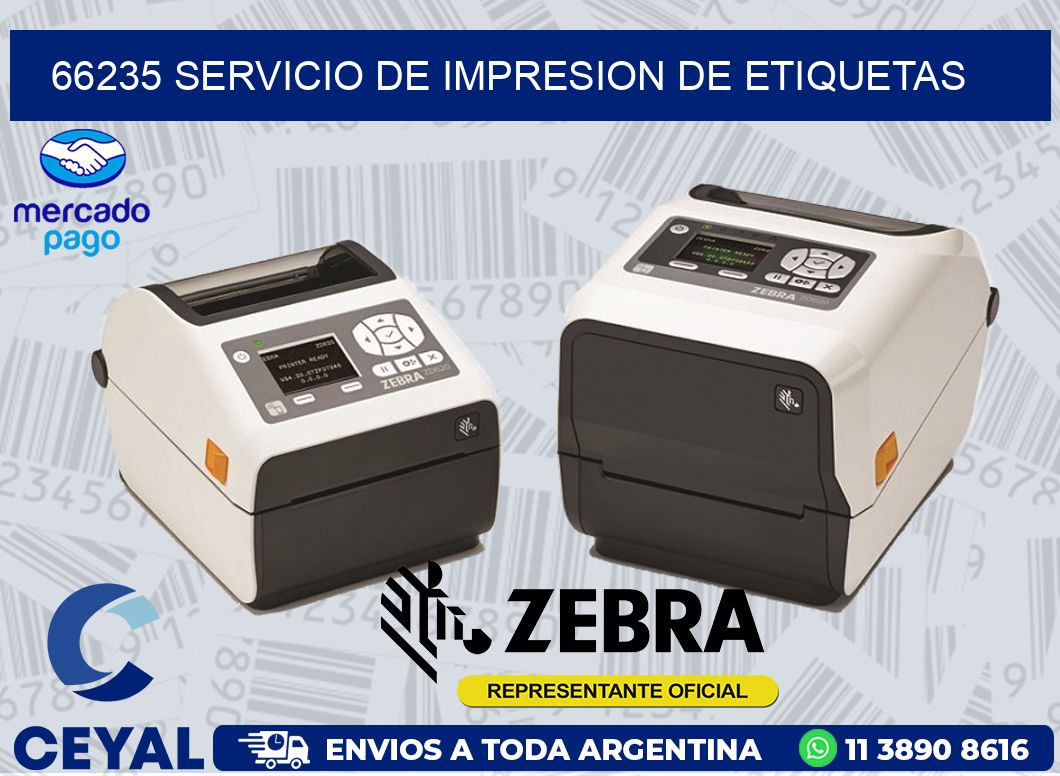 66235 SERVICIO DE IMPRESION DE ETIQUETAS