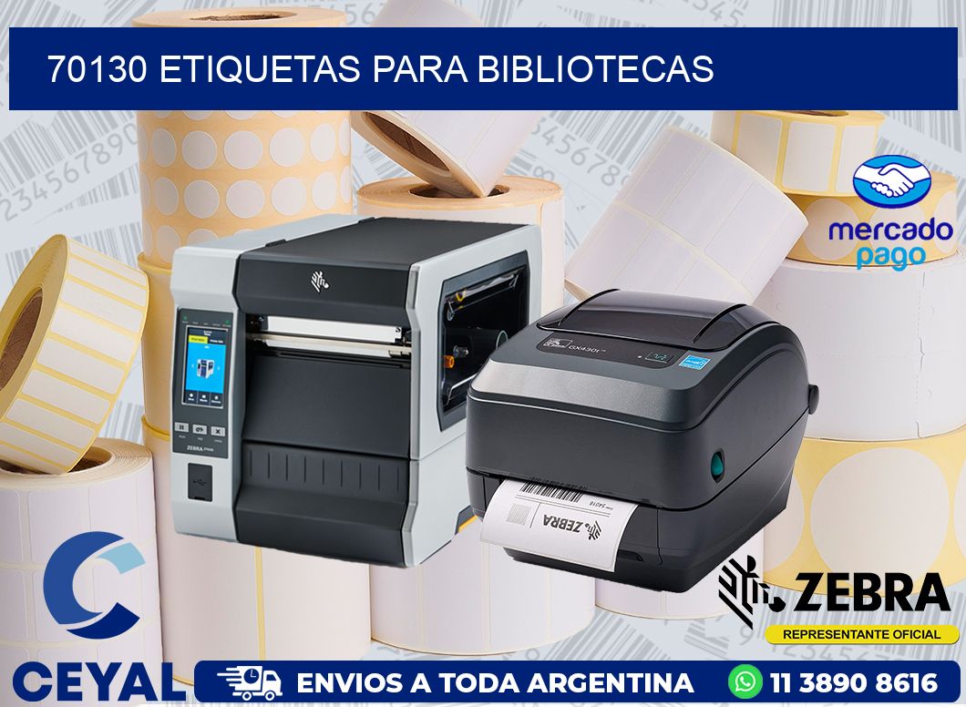 70130 ETIQUETAS PARA BIBLIOTECAS