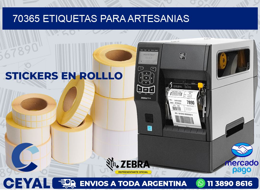 70365 ETIQUETAS PARA ARTESANIAS