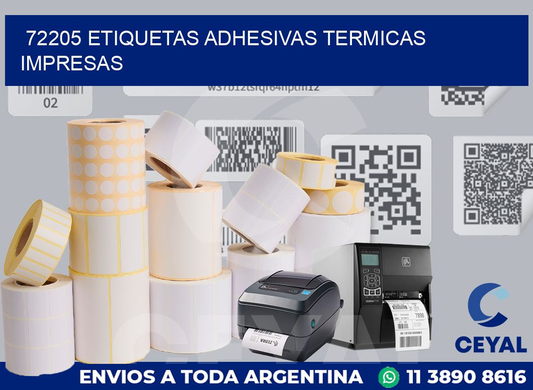 72205 ETIQUETAS ADHESIVAS TERMICAS IMPRESAS