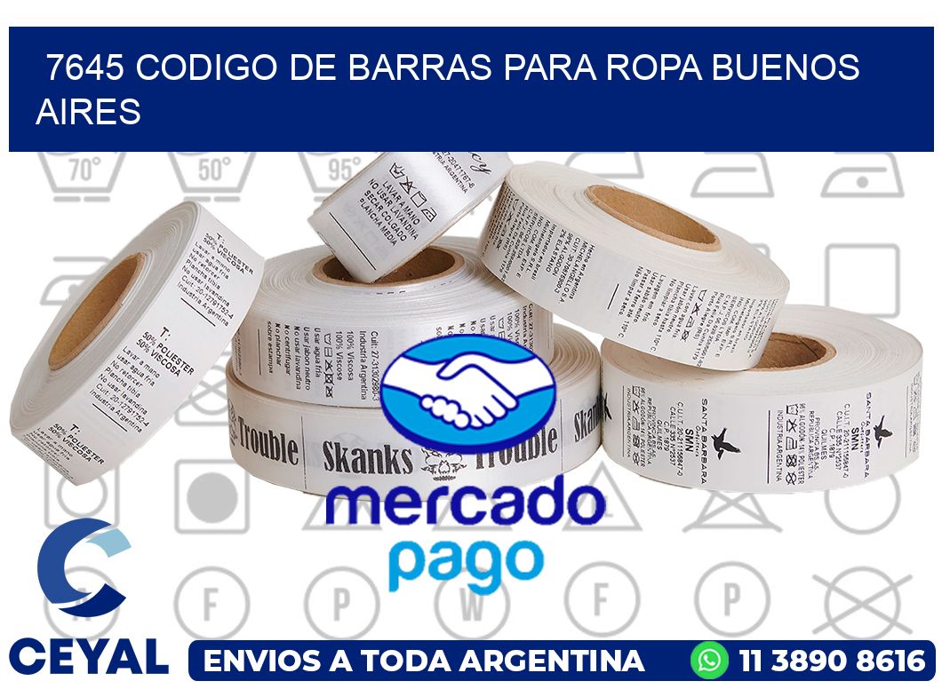 7645 CODIGO DE BARRAS PARA ROPA BUENOS AIRES