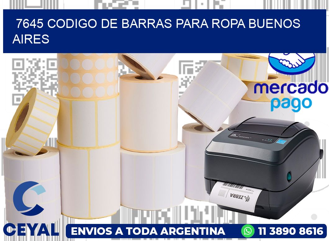 7645 CODIGO DE BARRAS PARA ROPA BUENOS AIRES