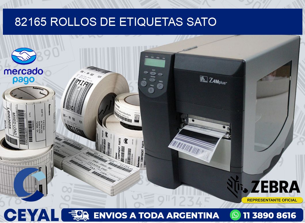 82165 ROLLOS DE ETIQUETAS SATO