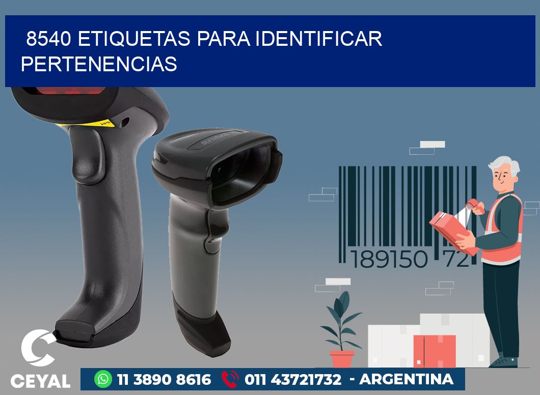 8540 ETIQUETAS PARA IDENTIFICAR PERTENENCIAS