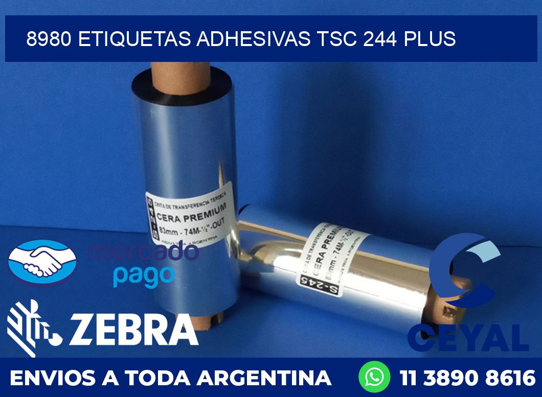 8980 ETIQUETAS ADHESIVAS TSC 244 PLUS