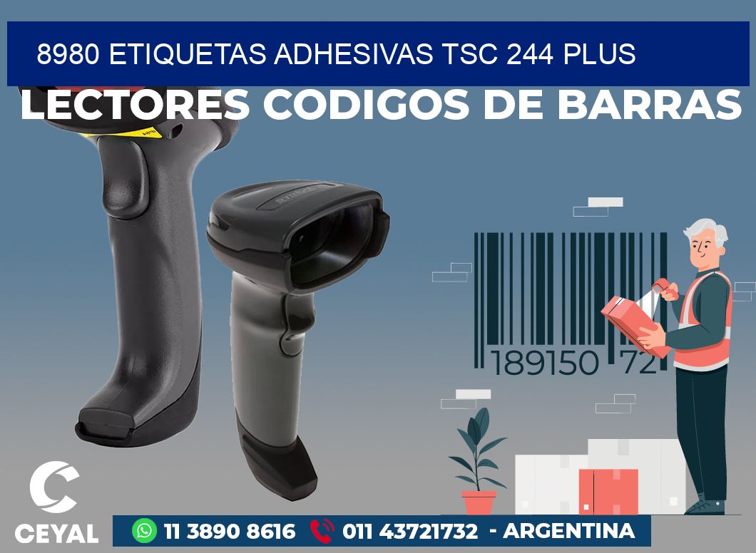 8980 ETIQUETAS ADHESIVAS TSC 244 PLUS