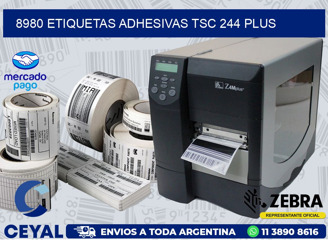 8980 ETIQUETAS ADHESIVAS TSC 244 PLUS