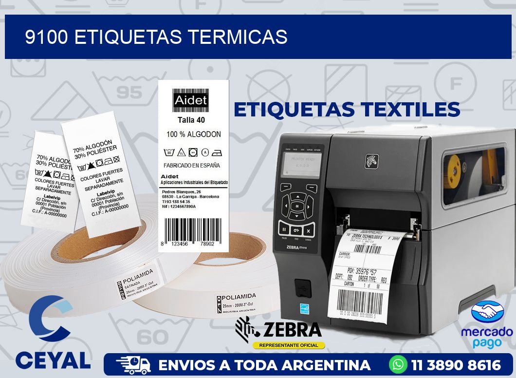 9100 ETIQUETAS TERMICAS