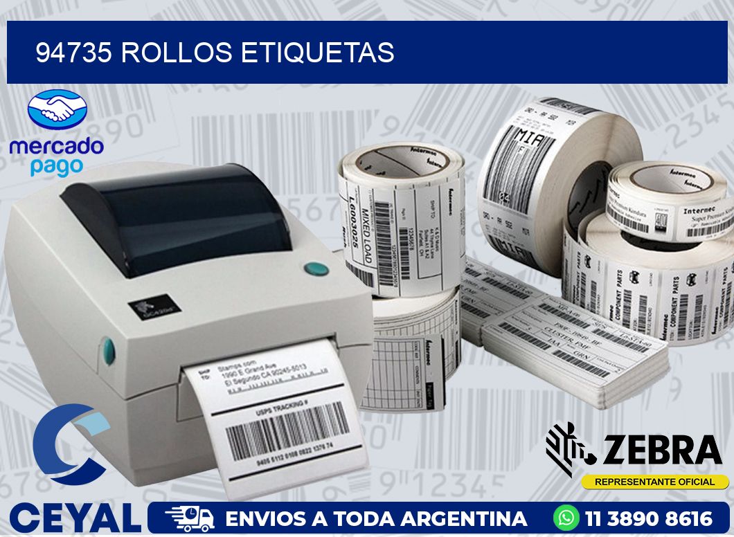 94735 ROLLOS ETIQUETAS